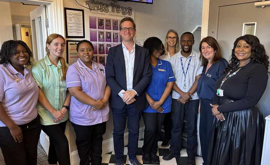 Residents Welcome Alex Burghart Mp For Thoughtful Conversation And Tea - Ardtully Care Home