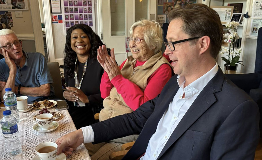 Residents Welcome Alex Burghart Mp For Thoughtful Conversation And Tea - Ardtully Care Home