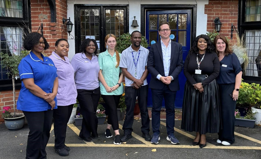 Residents Welcome Alex Burghart Mp For Thoughtful Conversation And Tea - Ardtully Care Home